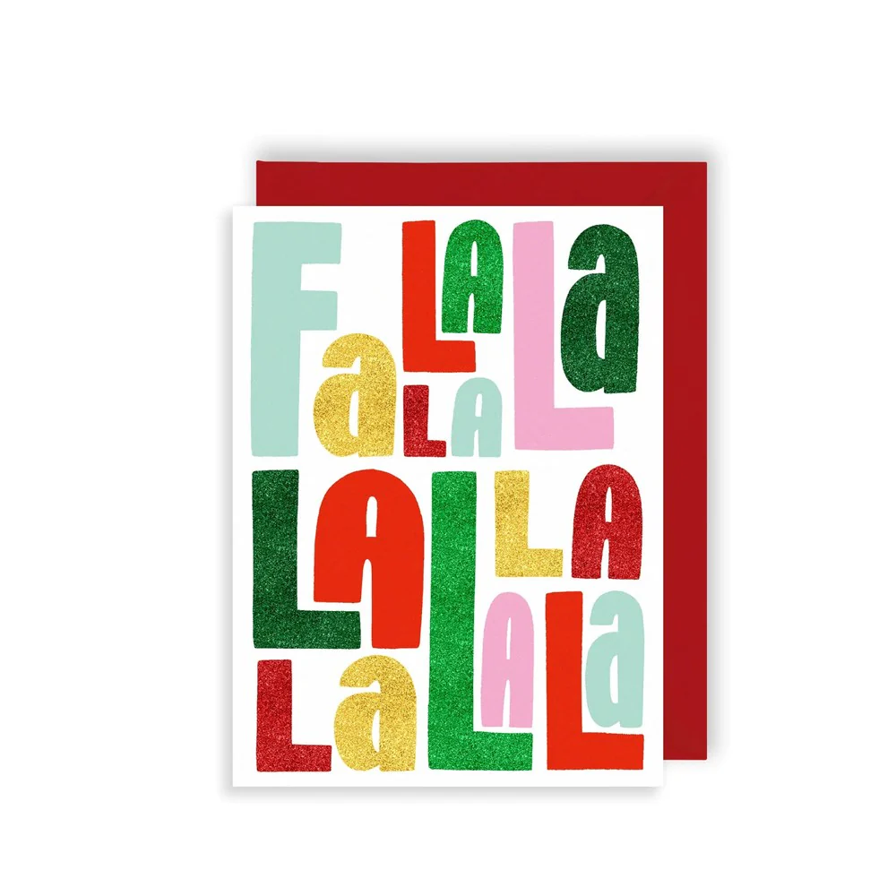 Fa La La Christmas Card