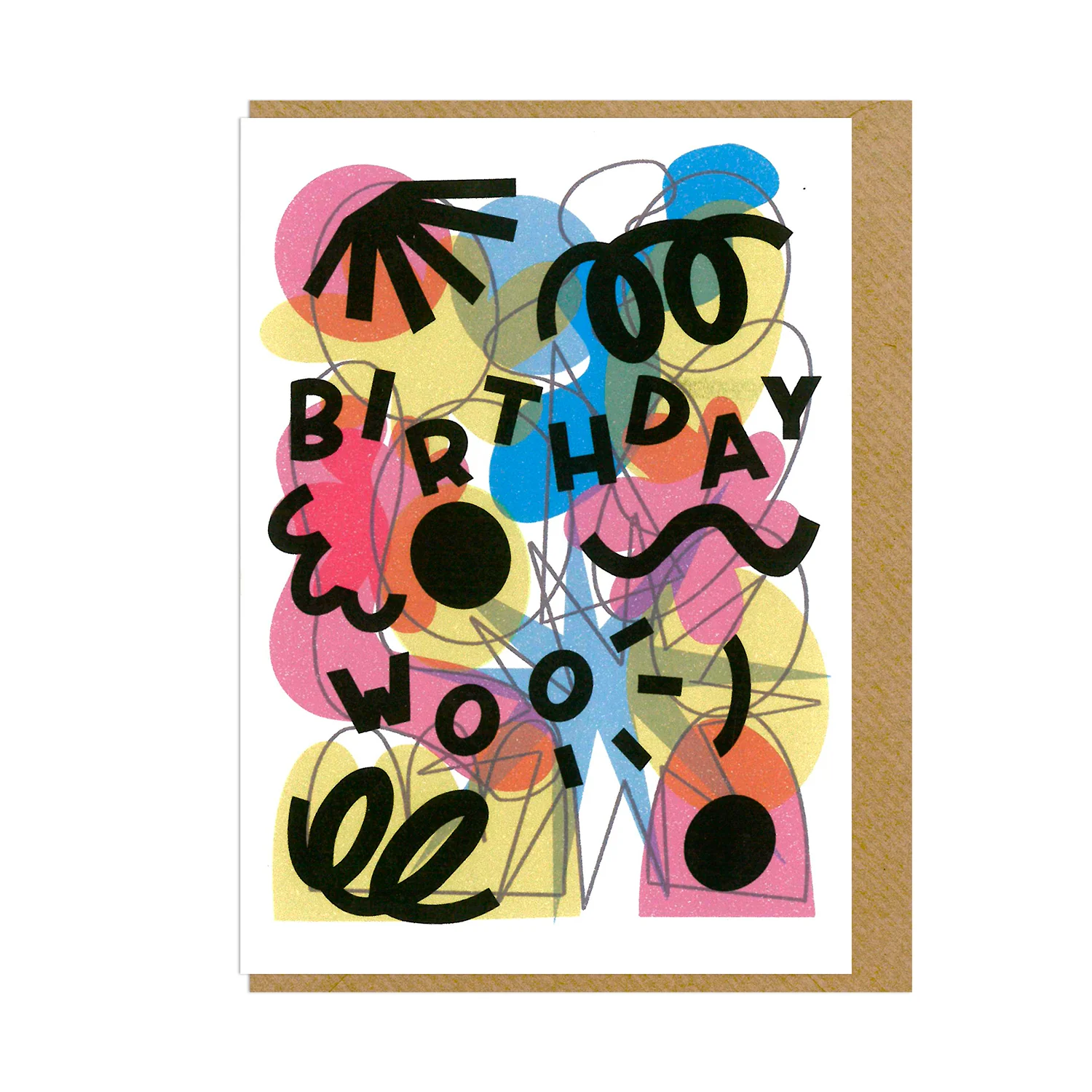 FA X CD Greetings Card - Birthday Woo