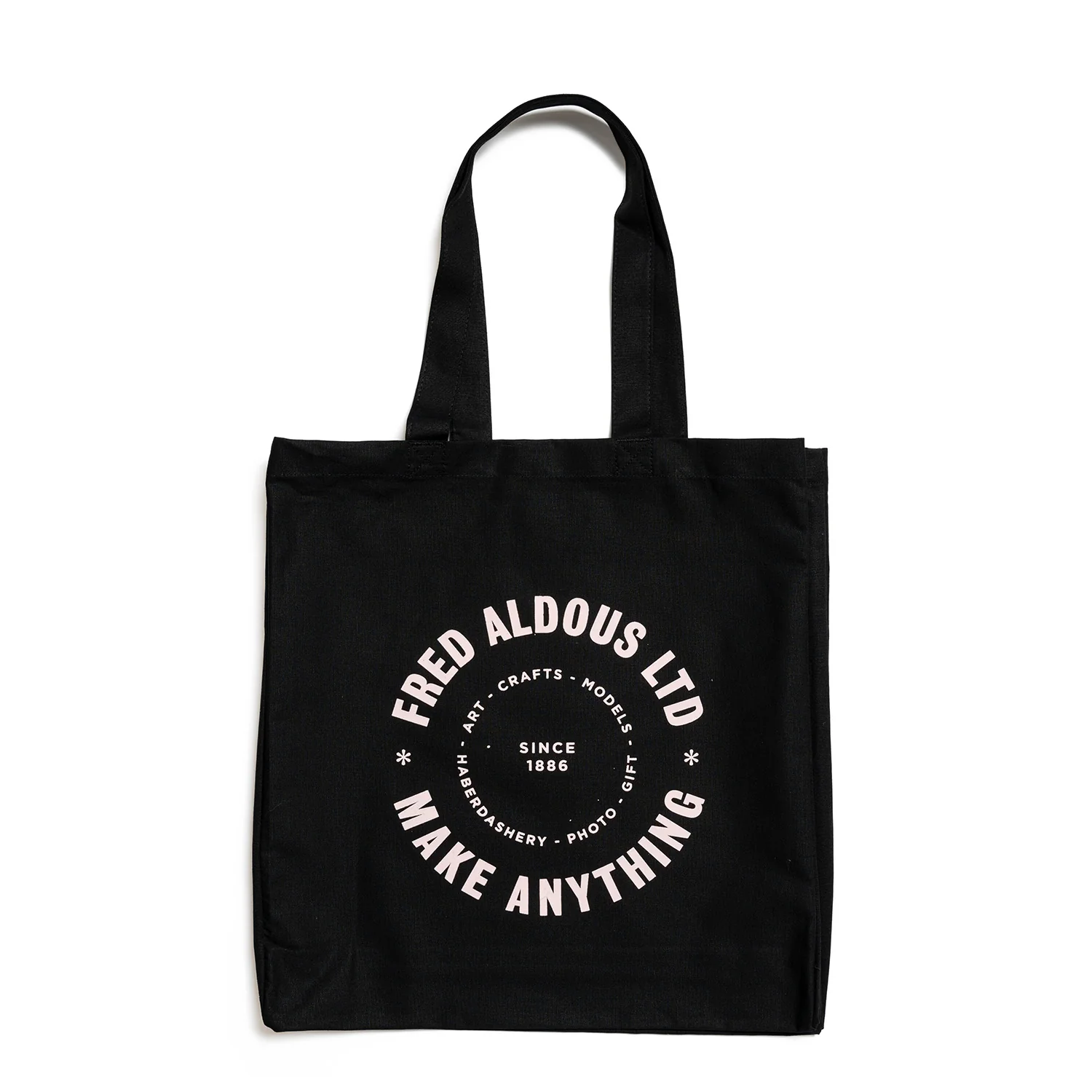 FA X EV Hardaker Screen Printed Black/Pink Tote Bag - Image 3