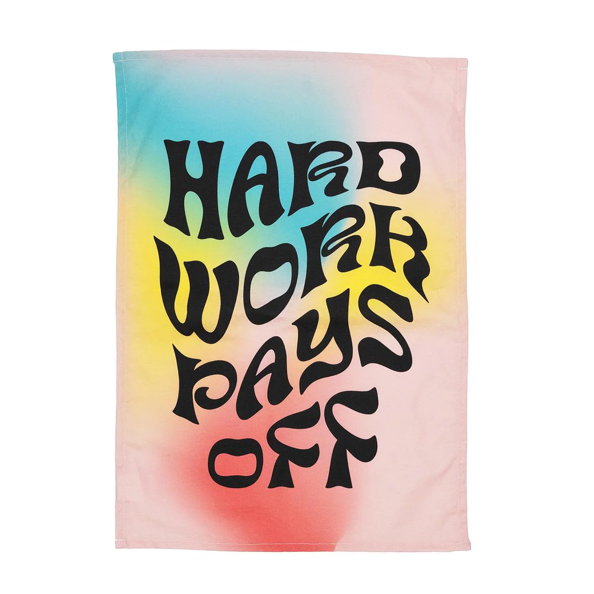 FA X Tara Collette Tea Towel HARD WORK PAYS OFF