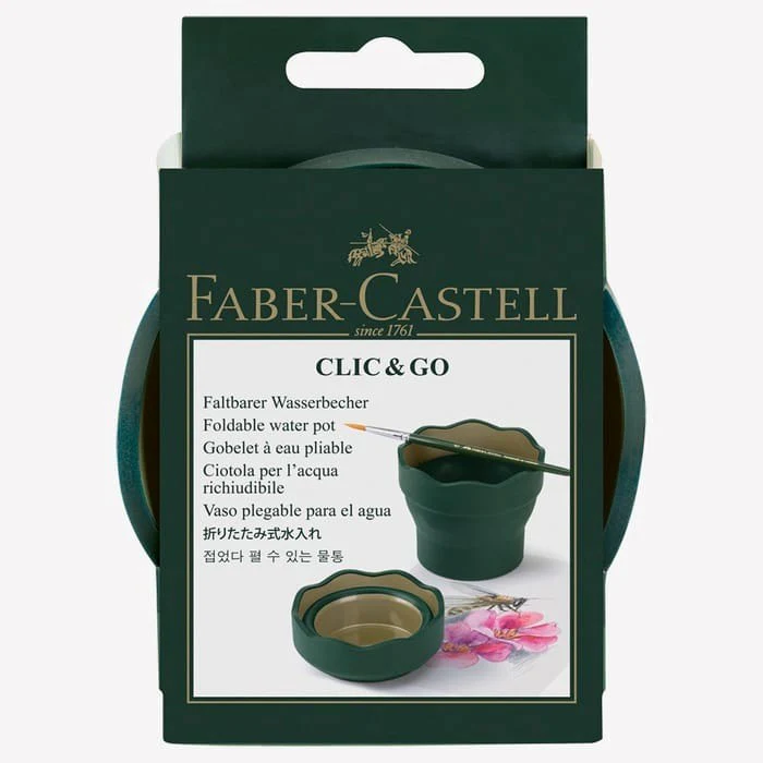 Clic & Go Foldable Water Pot & Brush Holder