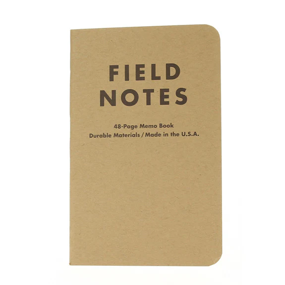 FIELD NOTES Original Kraft 3-Pack Memo Books Plain - Image 3