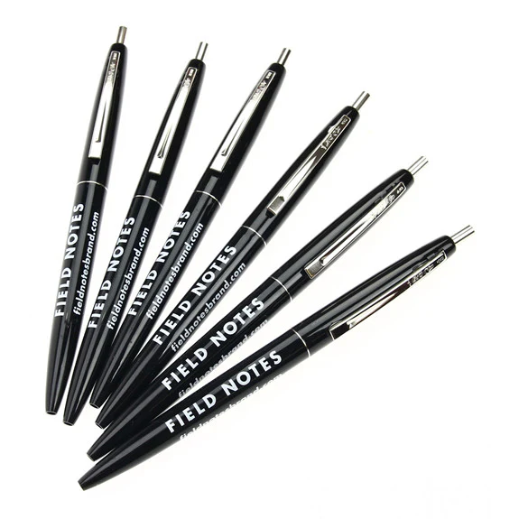 FIELD NOTES Clic Pen 6-Pack Black