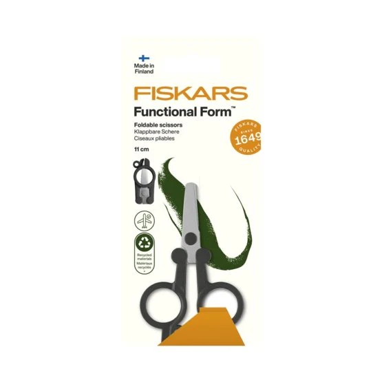 Fiskars: Functional Form ReNew Folding Travel Scissors 11 cm