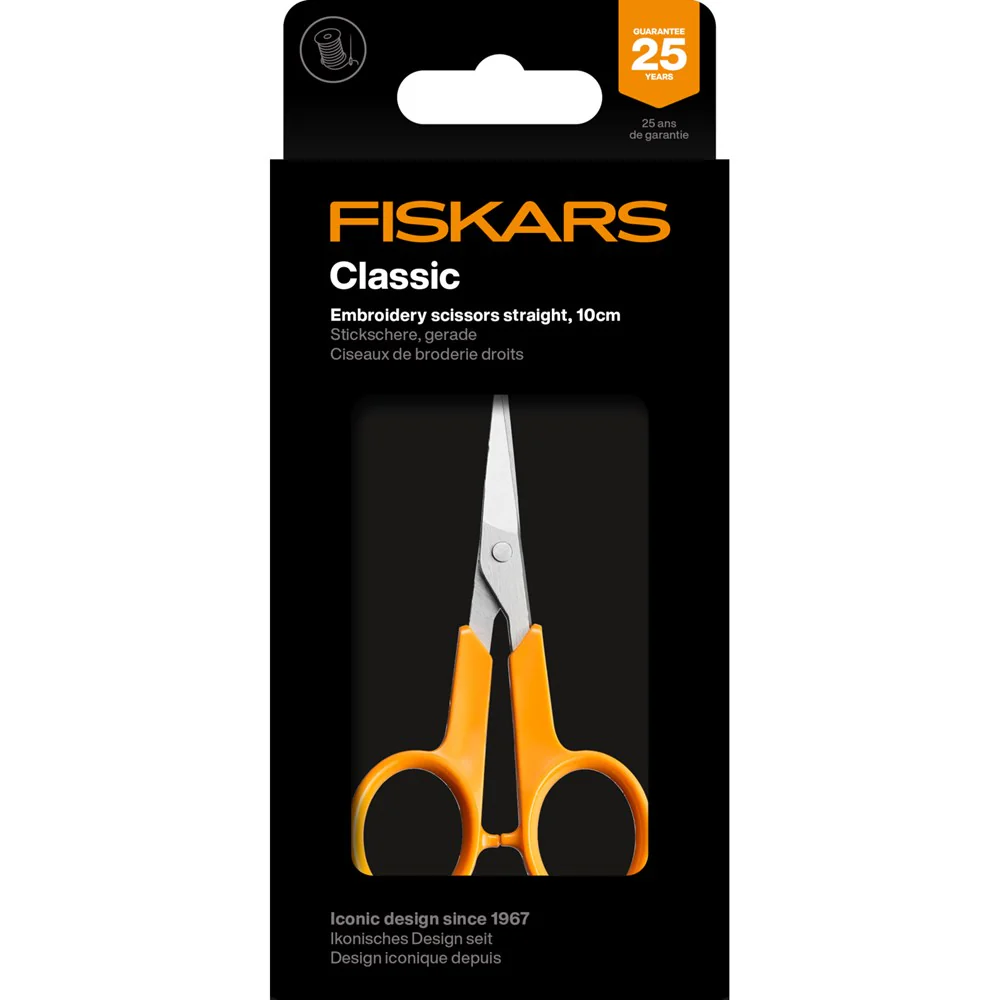 Fiskars: Embroidery Scissors Straight 10cm