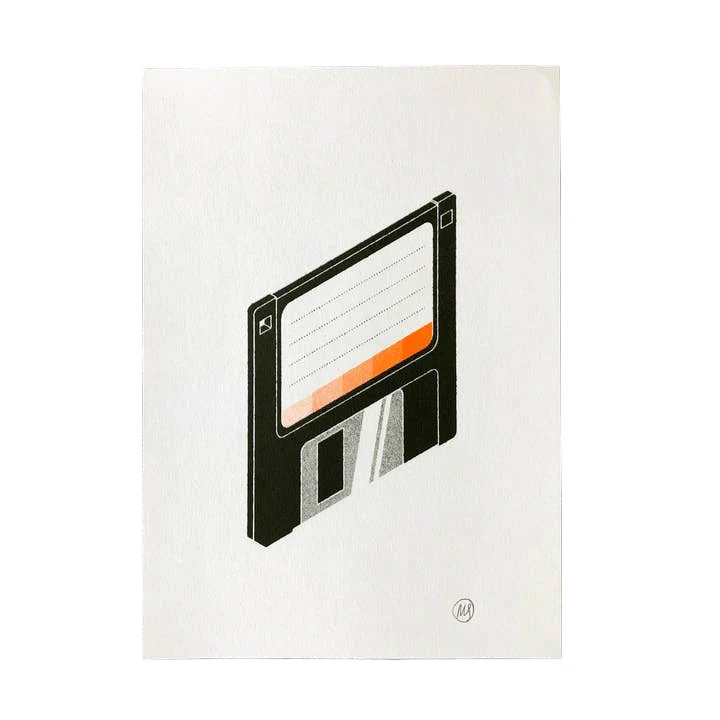 Floppy Disk Risograph
