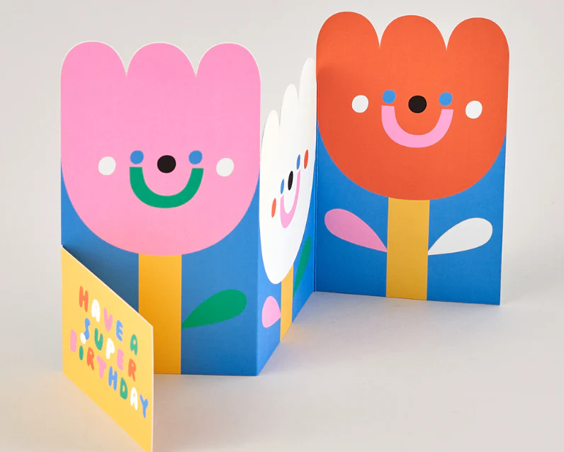 Flowers Fold Out Card