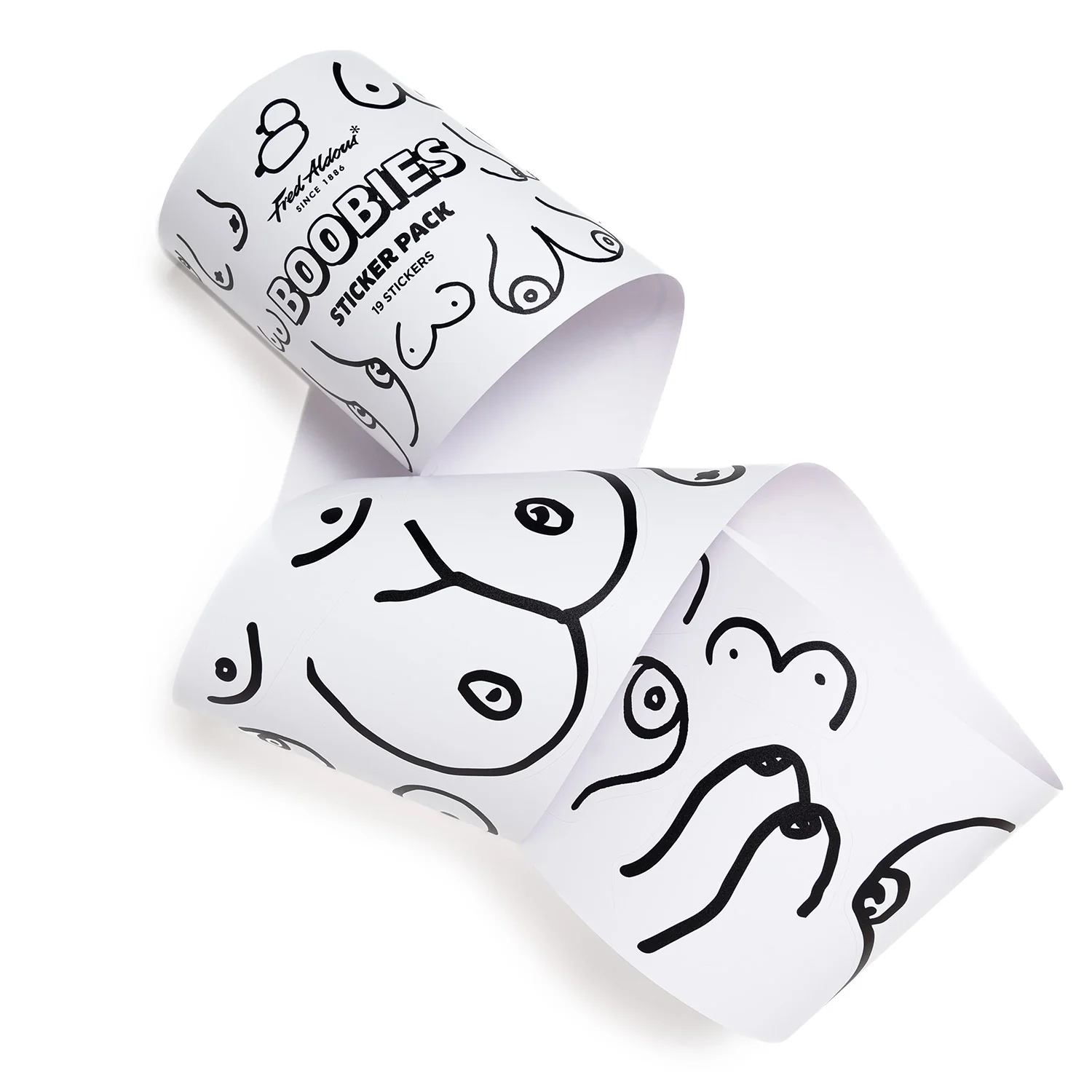 Fred Aldous Boobies Sticker Pack Medium - Image 3