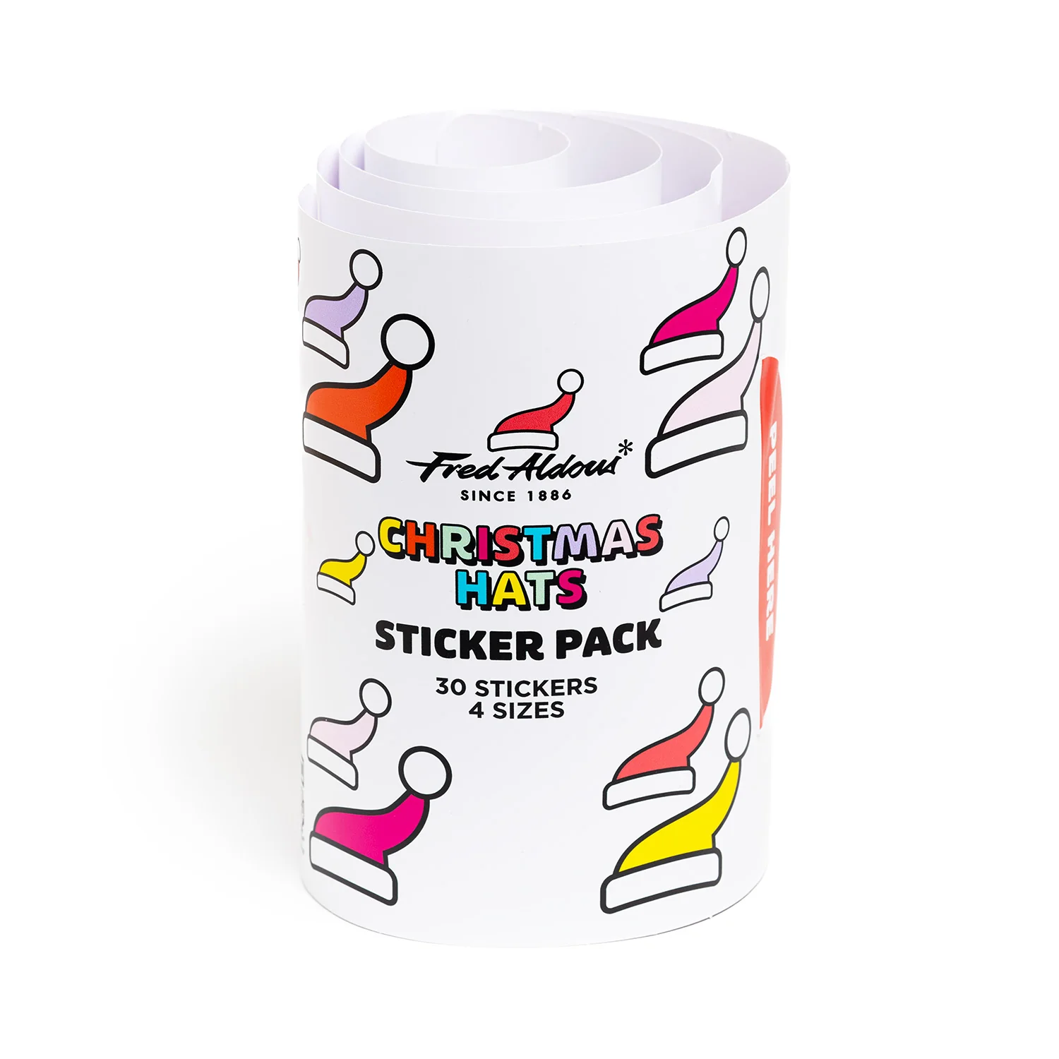 Fred Aldous Christmas Hats Sticker Pack Large - Image 2