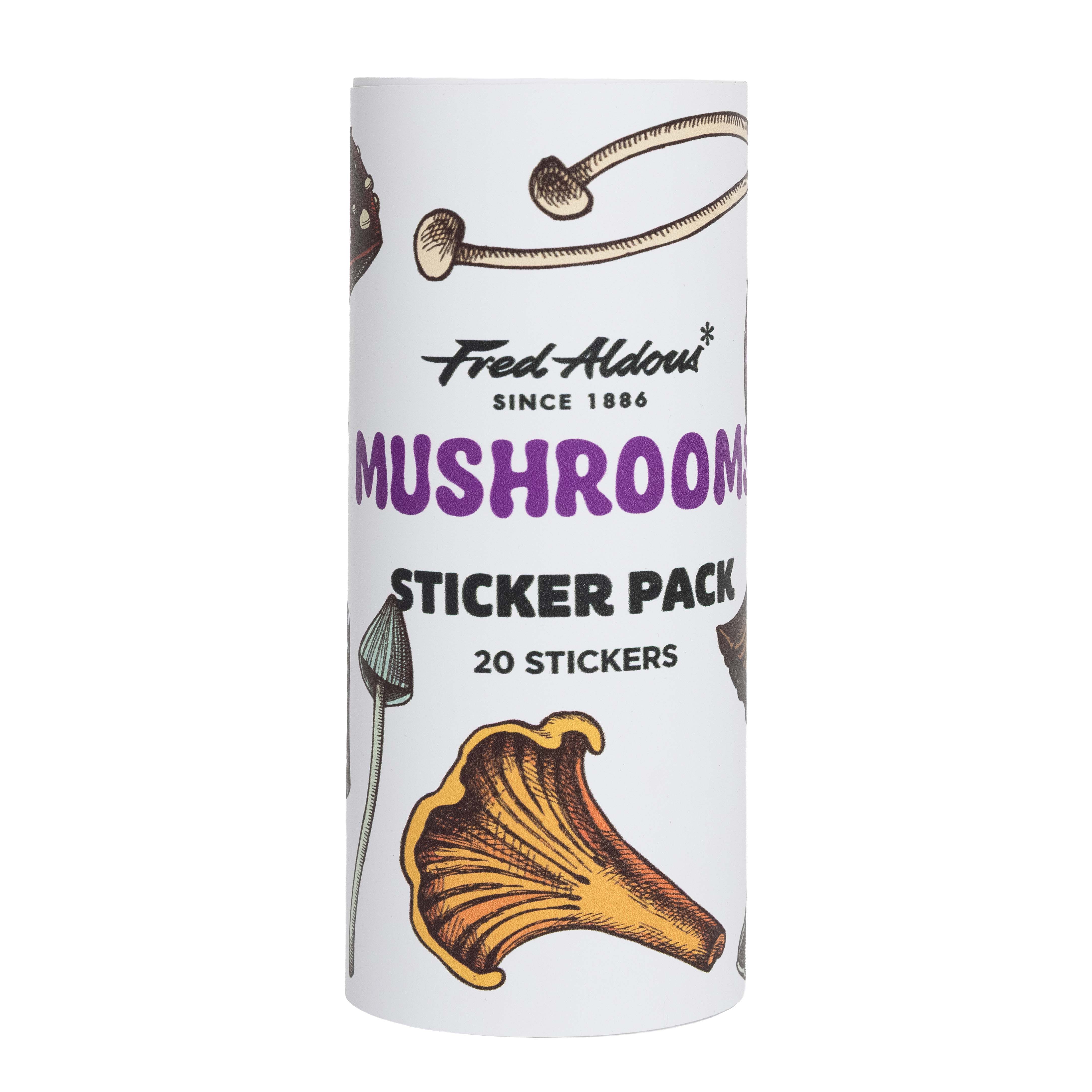 Fred Aldous Mushroom Sticker Pack Medium