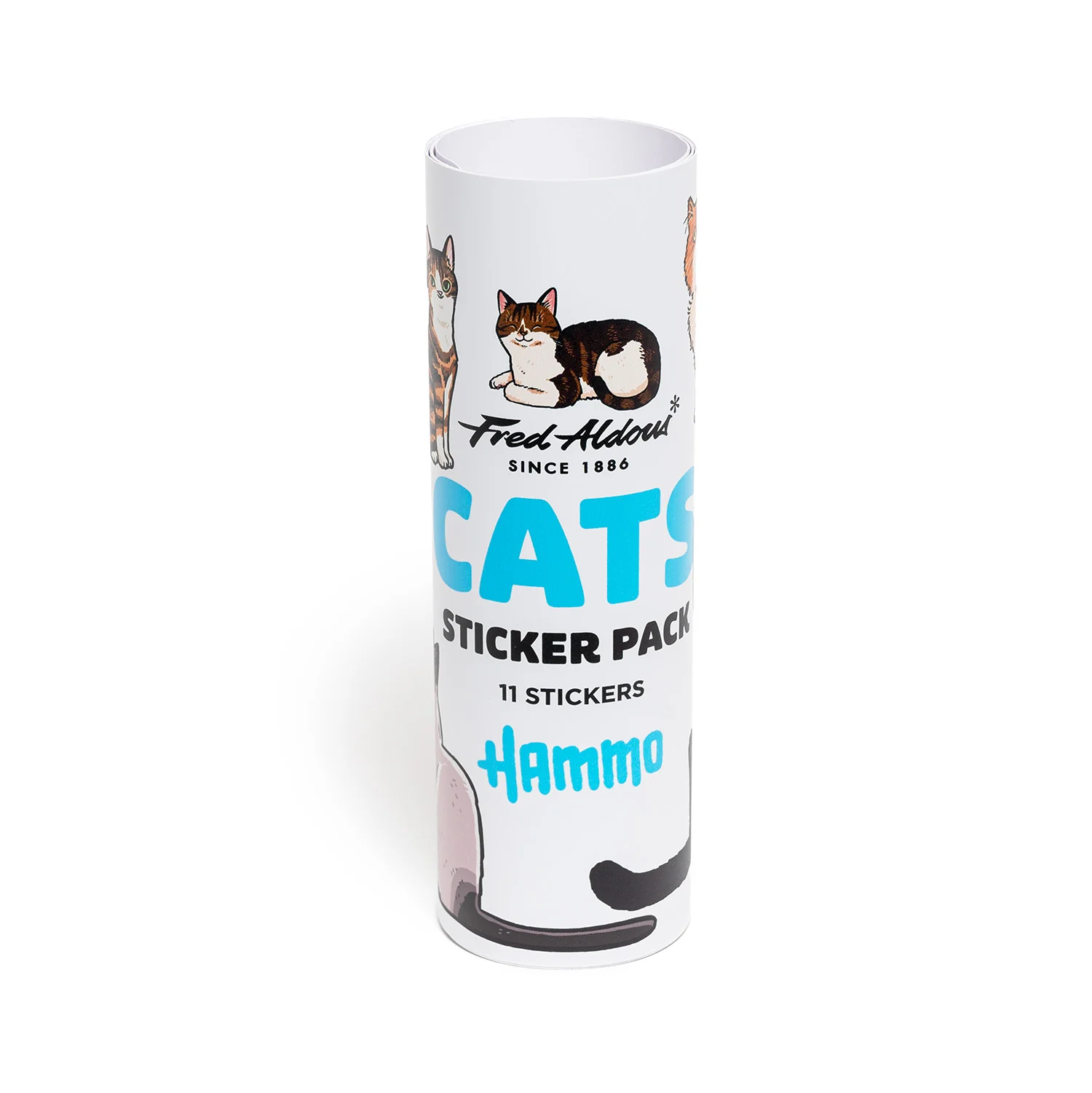 Fred Aldous X Hammo Cats Sticker Pack Large