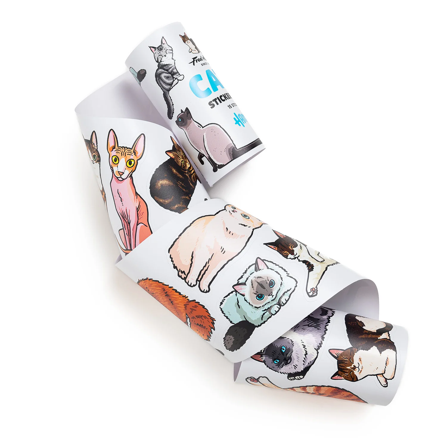 Fred Aldous X Hammo Cats Sticker Pack Medium - Image 3