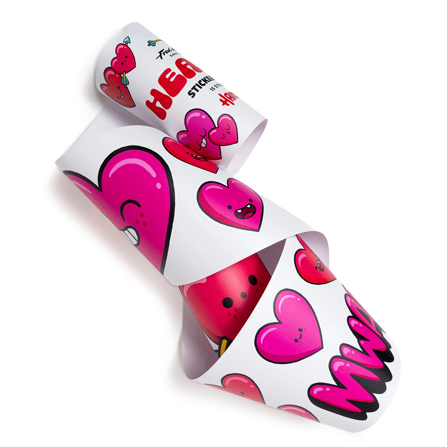 Fred Aldous X Hammo Heart Sticker Pack Medium - Image 3