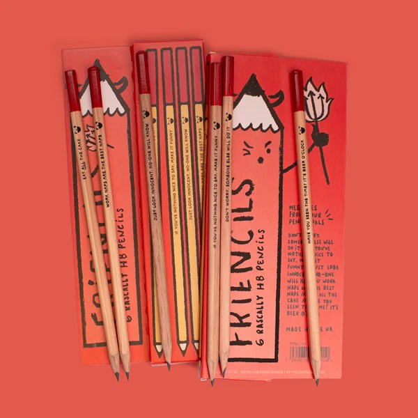 Friencils - 6 Rascally HB Pencils