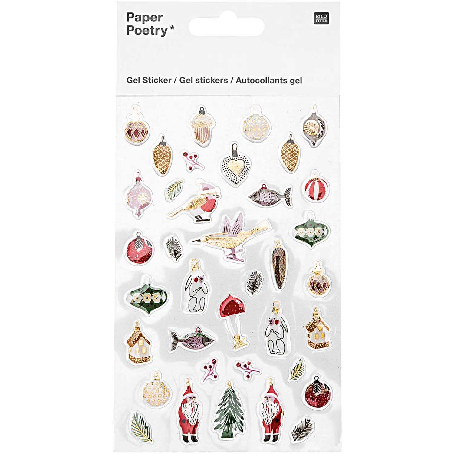 Gel Stickers Nostalgic Christmas