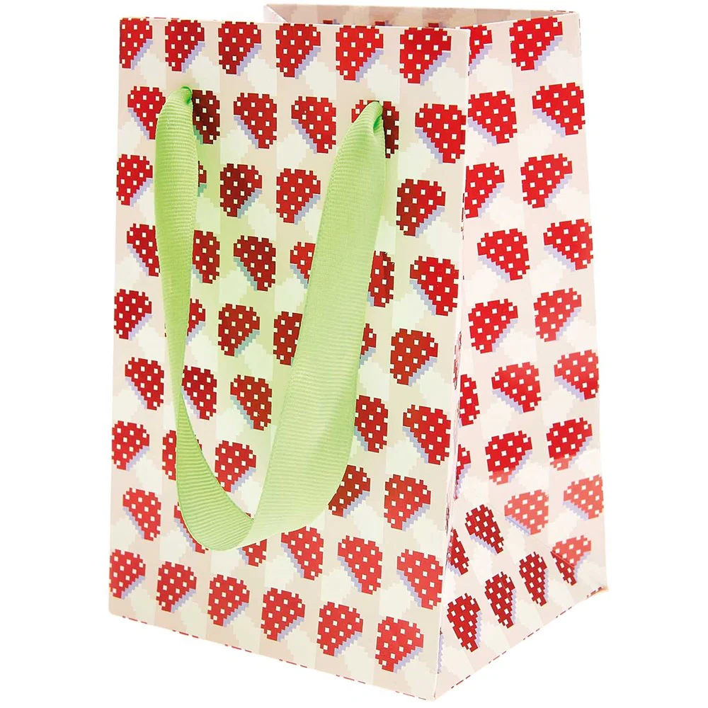 Rico Gift Bag Toadstool Pixel Green X-Small