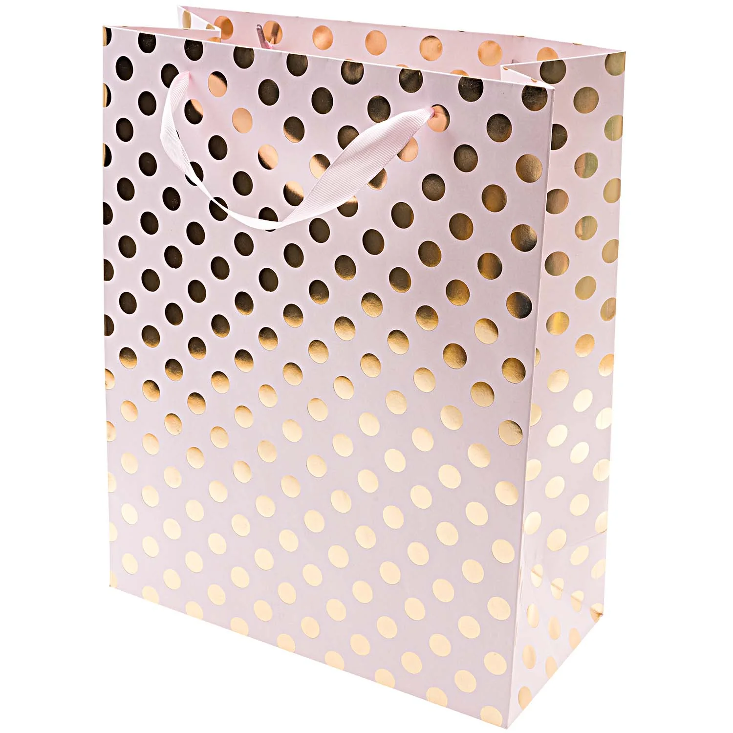 Gift Bag Pink With Gold Dots - Image 2