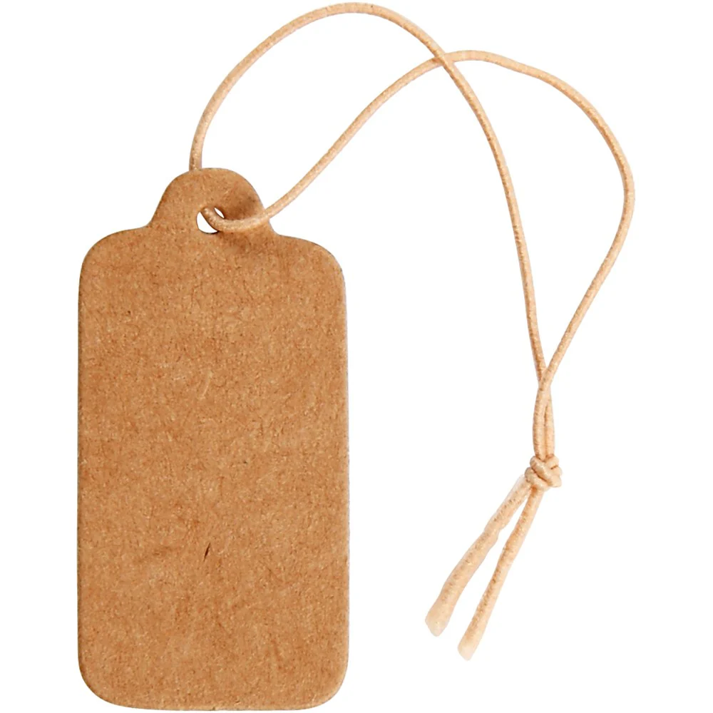 Gift Tags Light Brown:15x30mm 100pc
