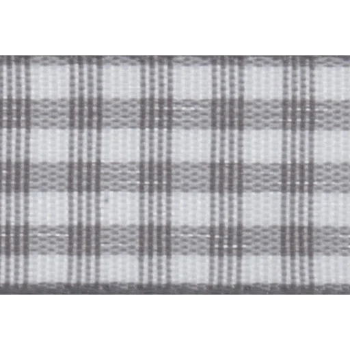 Gingham - 5m x 15mm - Grey