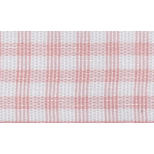 Gingham - 5m x 15mm - Pink