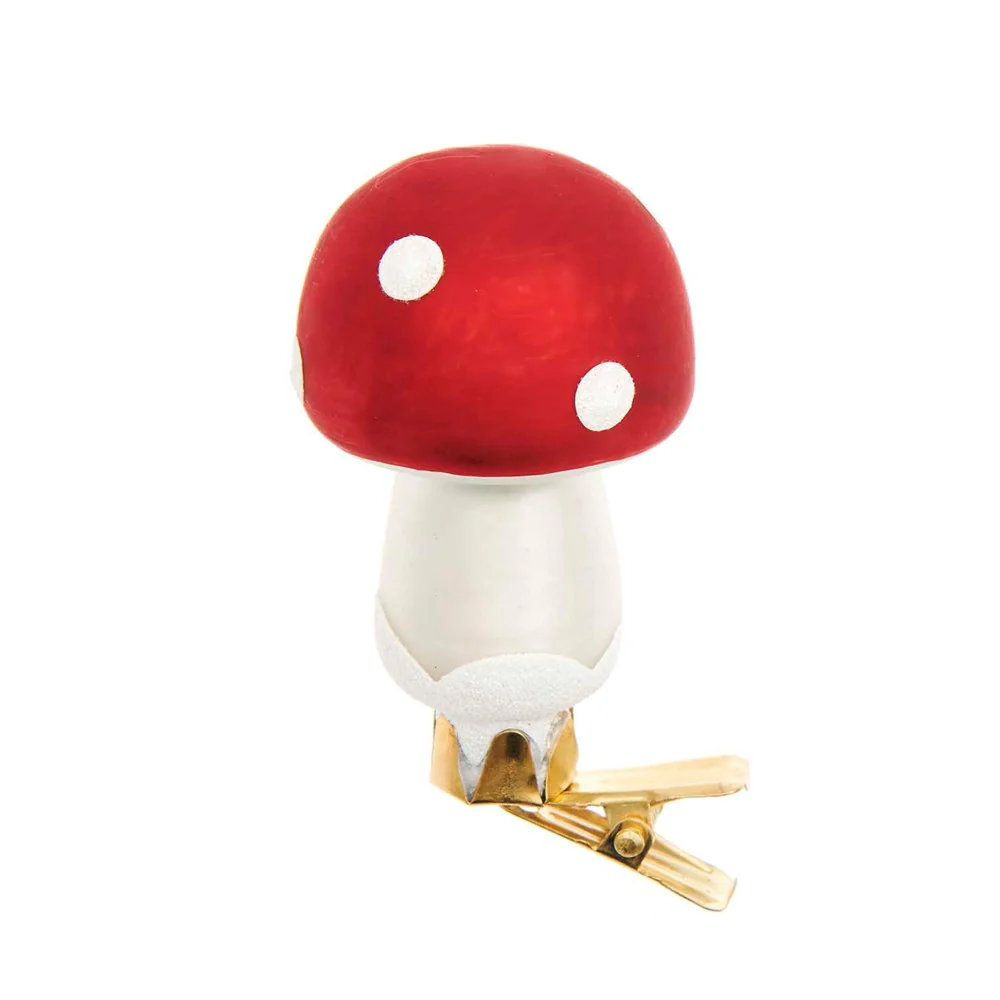 Rico Glass Clip Toadstool Round Glitter