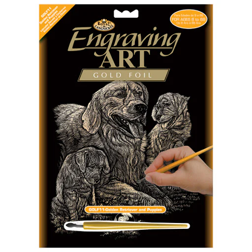 Gold Foil - Retriever & Puppies