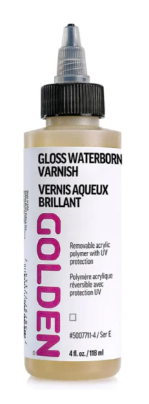 Golden Waterborne Varnish 118ml