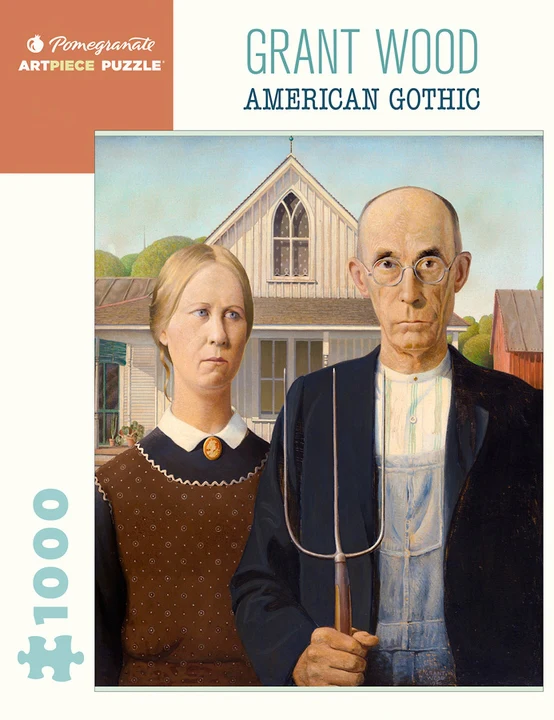 Grant Wood: 1000 Piece Jigsaw Puzzle - American Gothic