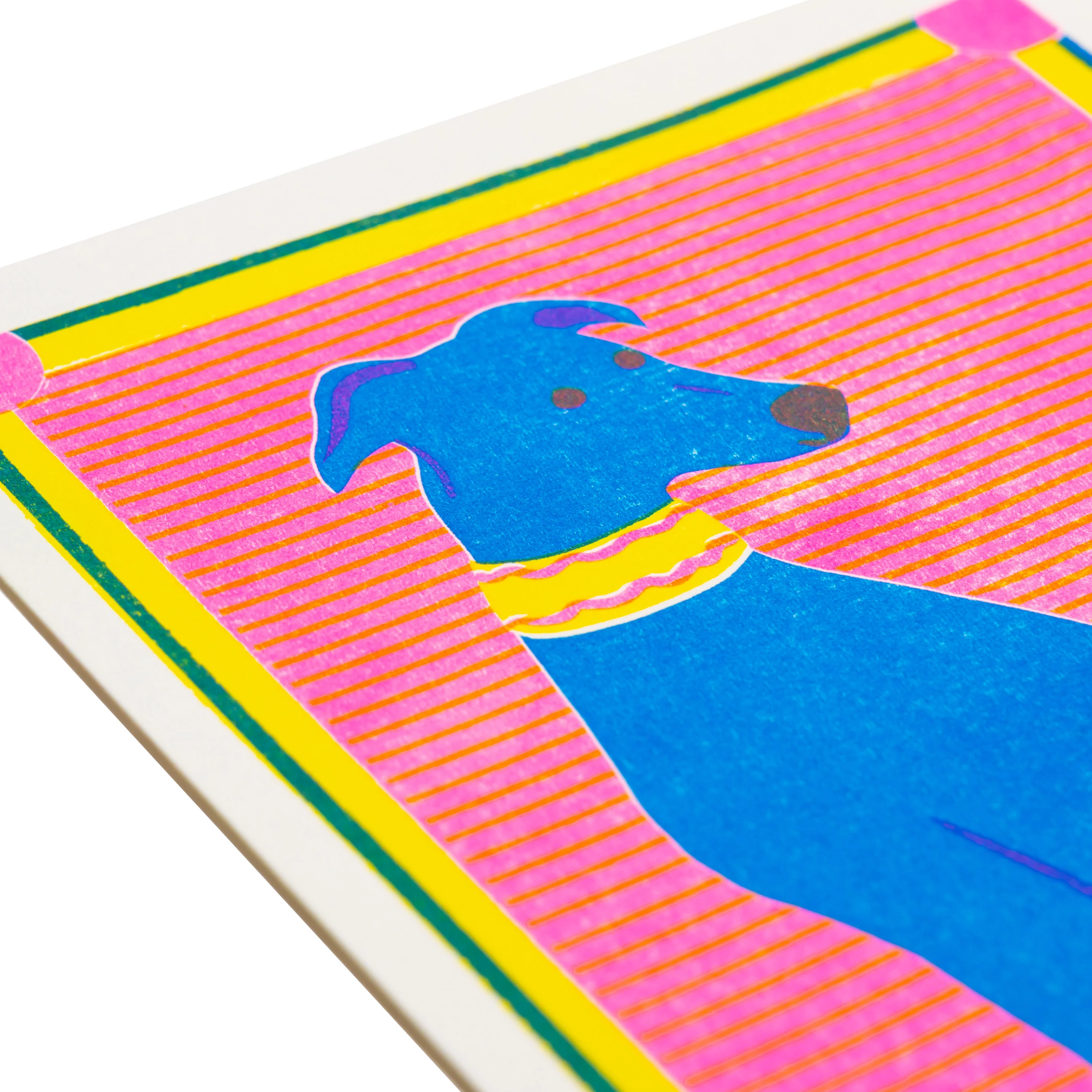 Greyhound Mini Risograph Print - Image 2