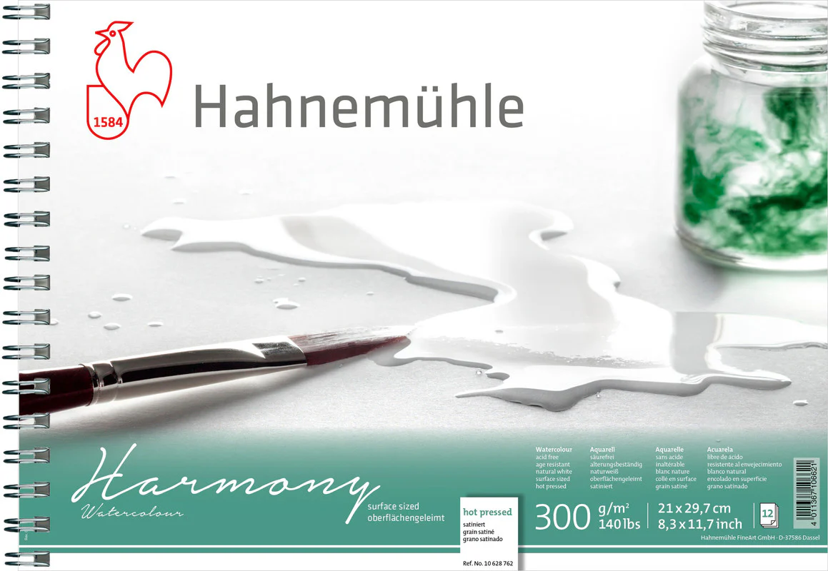 Hahnemuhle Harmony Watercolour A4 Hot Pressed