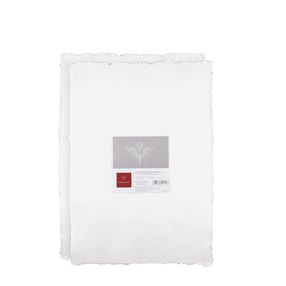 Handmade Deckle Edge Smooth Watercolour Paper 350gsm 10pk