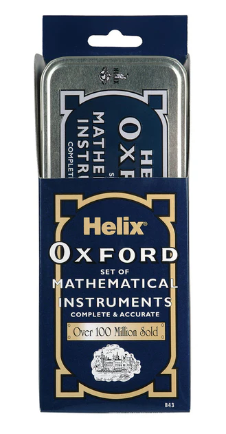 Helix Oxford Maths Set in Tin