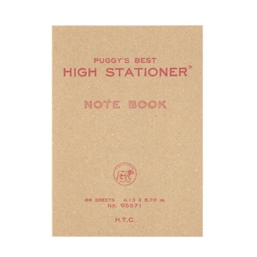 Hightide: Puggys Pocket Notebook - Red