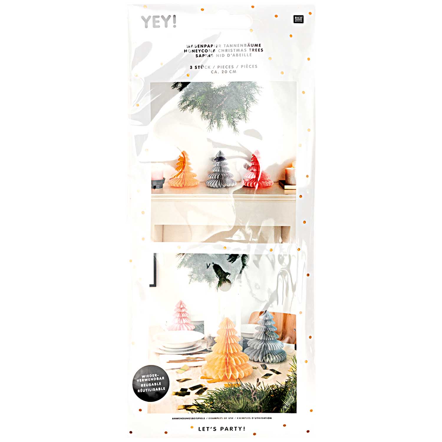 Honeycomb Christmas Tree Decoraion Mix - Image 2