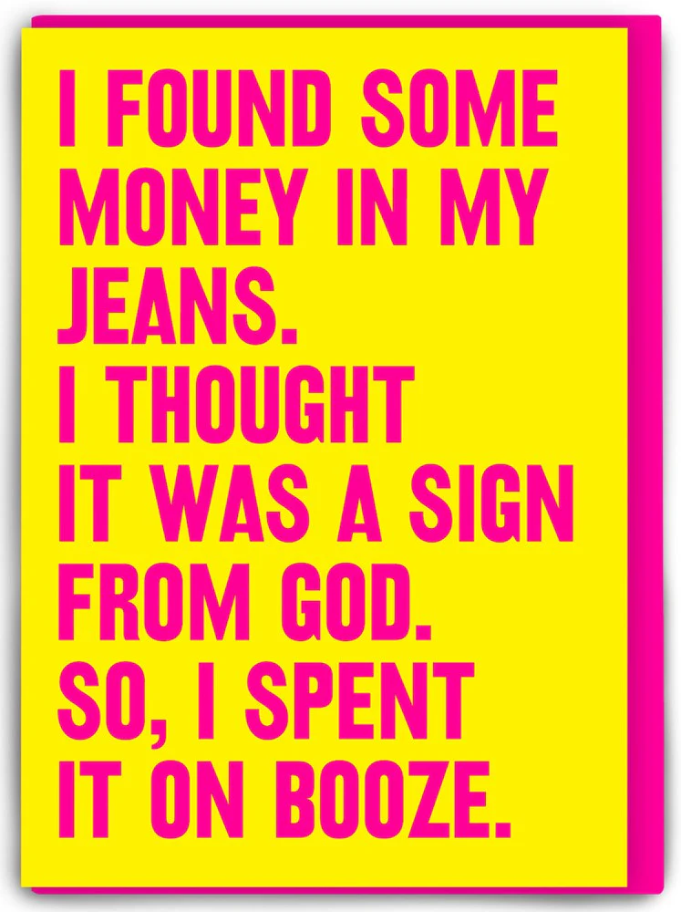 Real Hackney Dave Card – I Found Some Money...