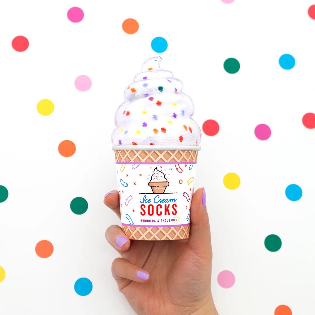 ICE CREAM SOCKS HUNDREDS & THOUSANDS - Image 2