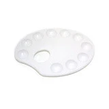 Jakar Palette Plastic Kidney Shaped