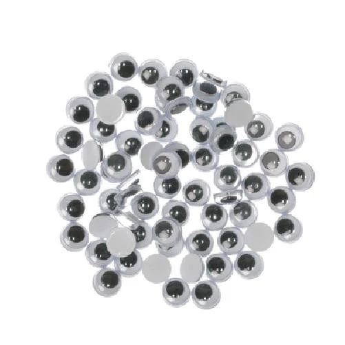Joggle Eyes 7mm Glue on 25 Pairs