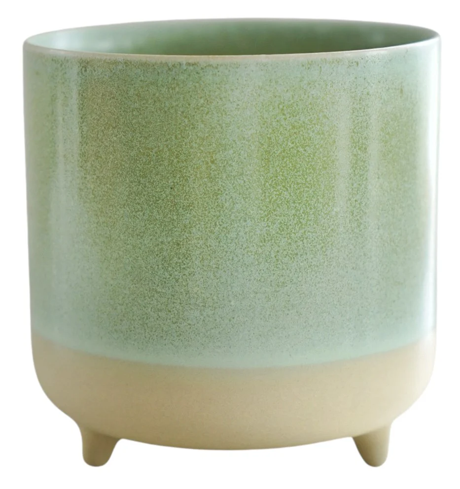 Jolie Mint Matte Reactive 3 Leg Cacti Planter H8.5cm D8cm