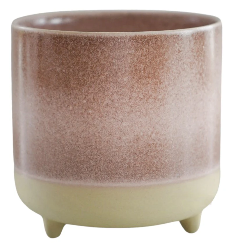 Jolie Rose Matte Reactive 3 Leg Cacti Planter H8.5cm D8cm