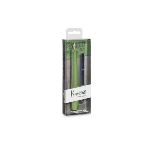 KAWECO PERKEO FOUNTAIN PEN PACK - JUNGLE GREEN - F