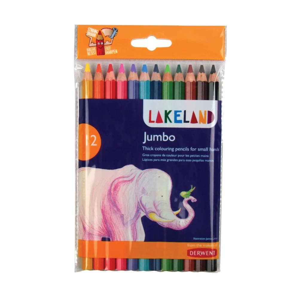 Lakeland 12pk Jumbo Coloured Pencils