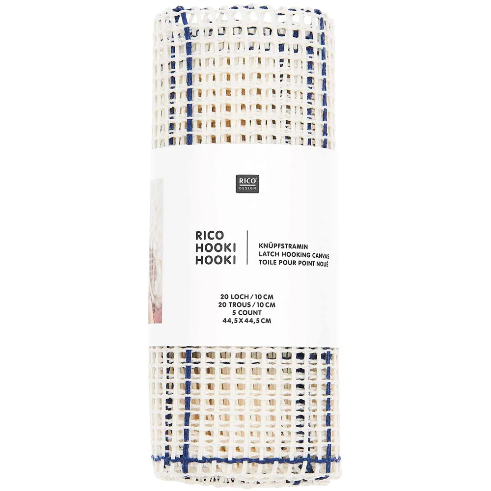 Rico Latch Hook Canvas 5 Count, 44.5 x 44.5cm