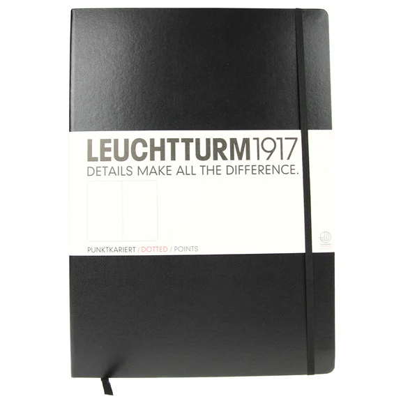 Leuchtturm 1917 A4+ Black Classic Master Notebook Dotted