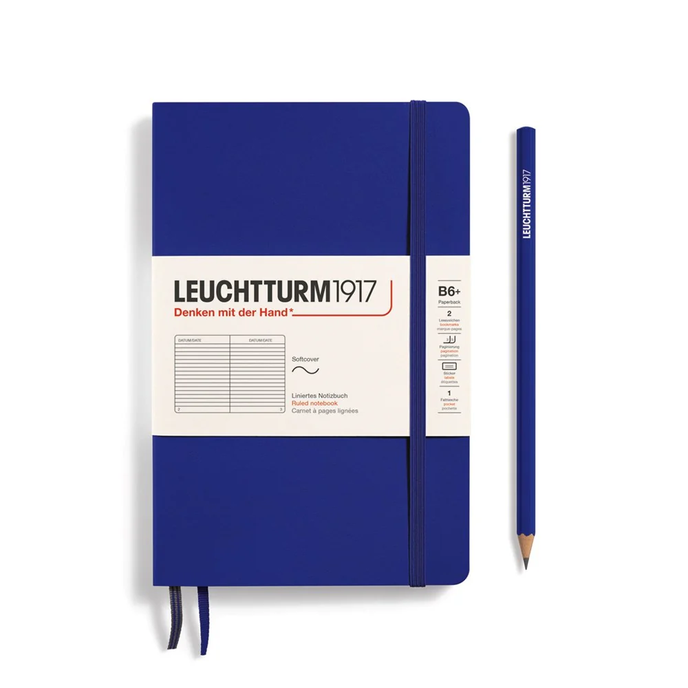 Leuchtturm 1917 Notebook Paperback (B6+) Softcover - Ink