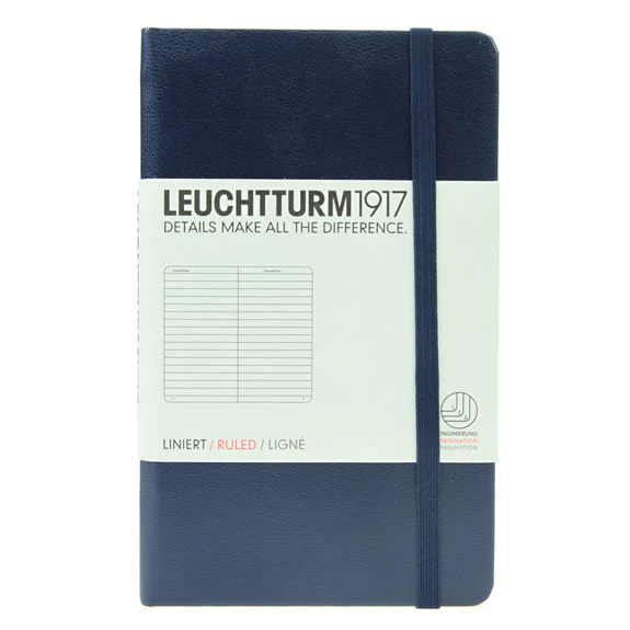 Leuchtturm 1917 Notebook Pocket Lined Navy