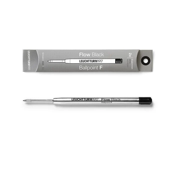Leuchtturm1917 - Black - Refill double pack for Drehgriffel Nr. 1 Ballpoint -  F