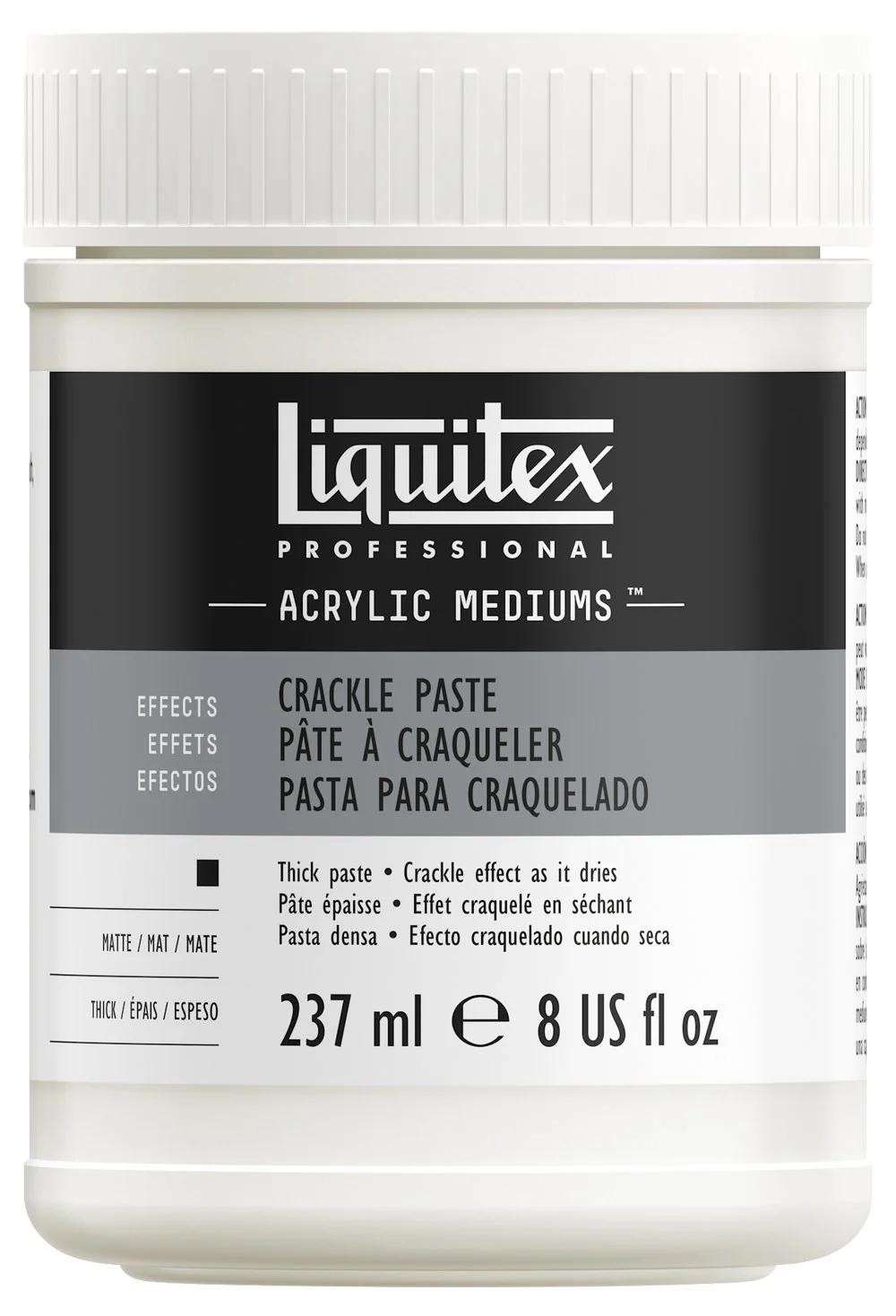 LQX Crackle Paste 237ml Acrylic Medium