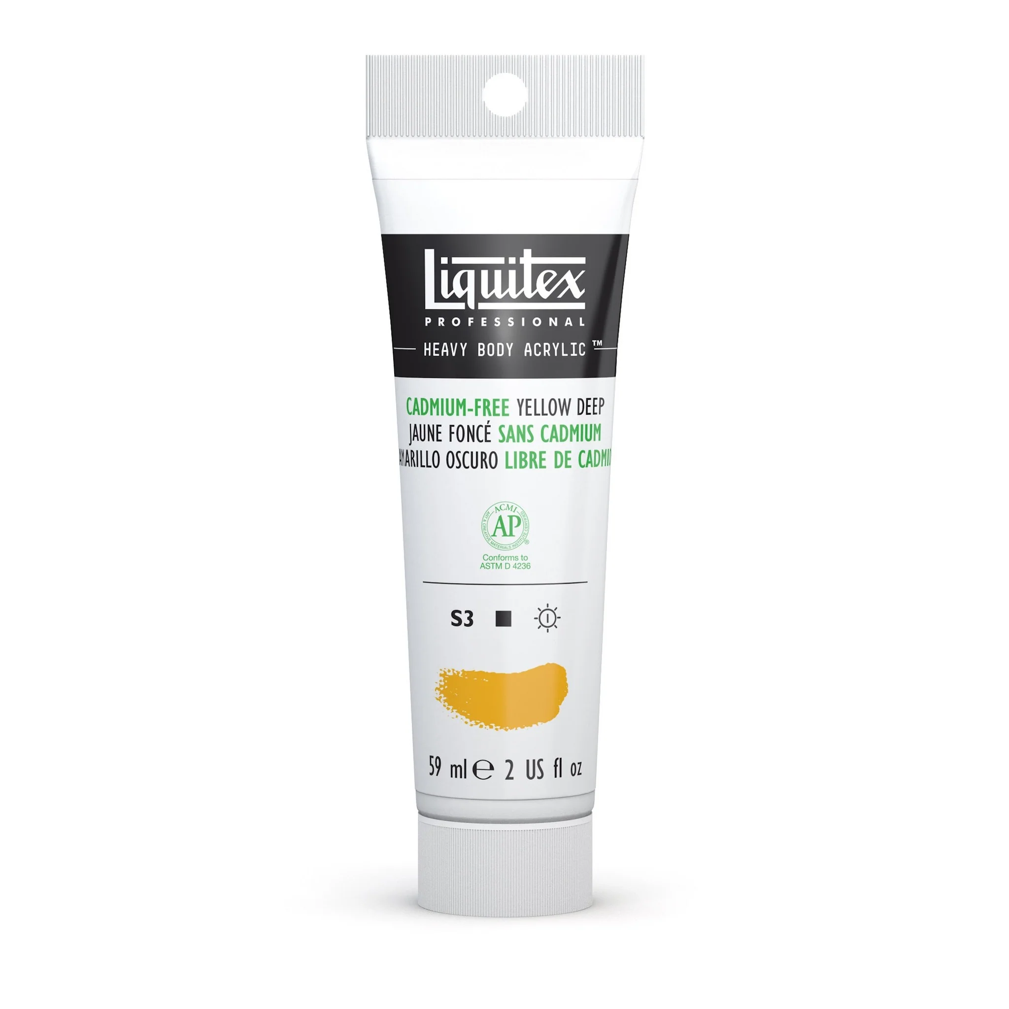 LQX Pro Heavy Body Acyrlic 59ml Cadmium-Free Yellow Deep