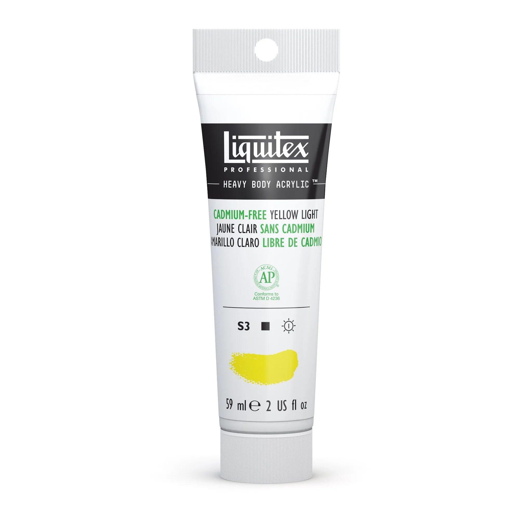 LQX Pro Heavy Body Acyrlic 59ml Cadmium-Free Yellow Light